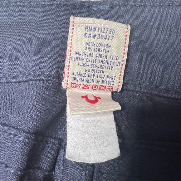 True Religion Dark Denim Disco Joey Flared Jeans Size 30 - Picture 14 of 16